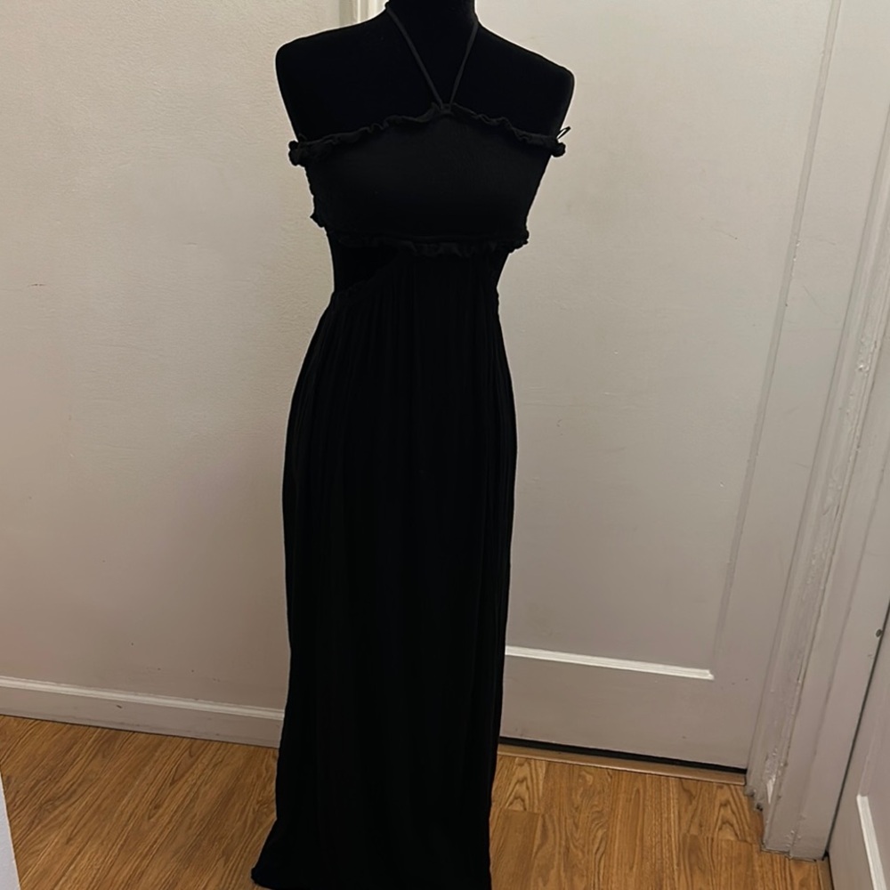 Promesa Black Strapless Gown Cocktail - Preloved